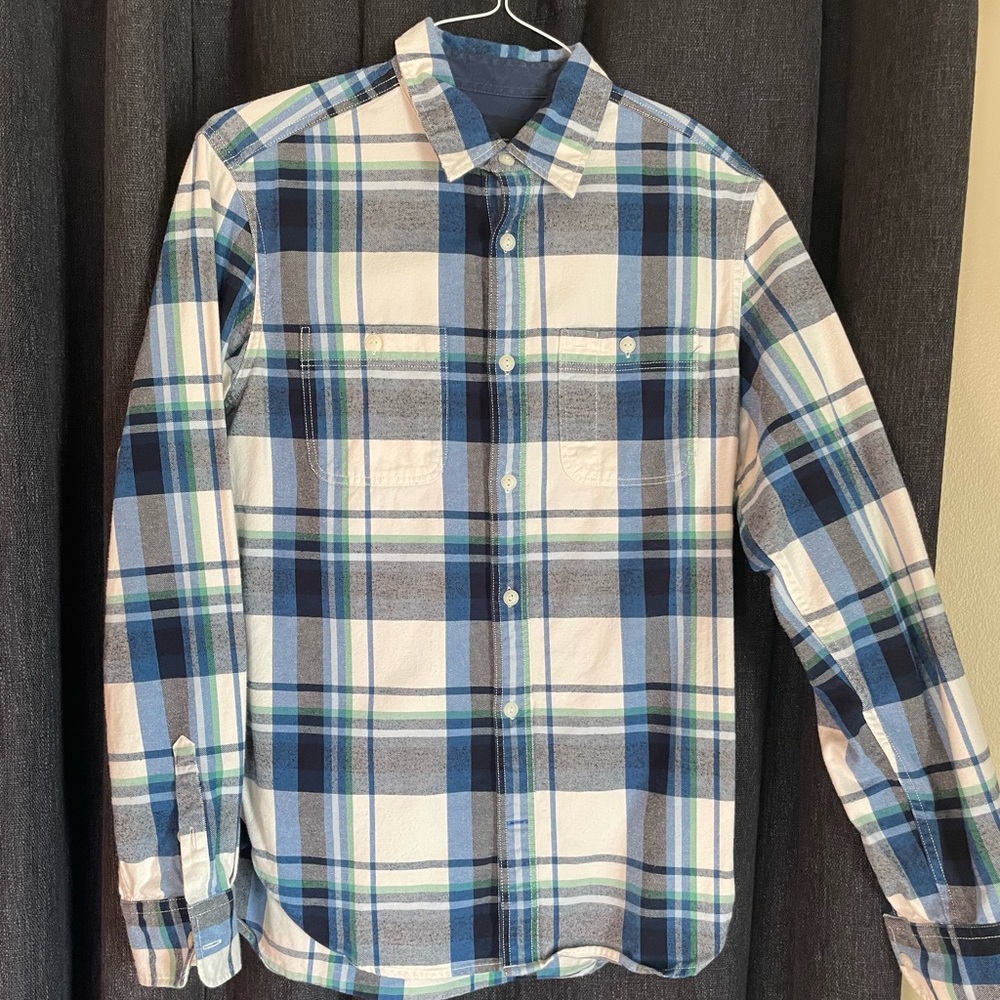 Gap long sleeve flannel button up